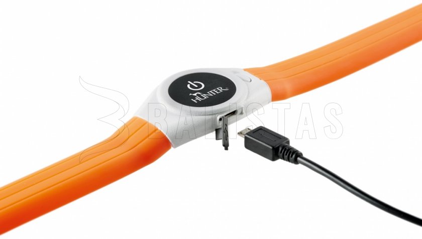 Hunter Yukon LED light-up collar 20-63cm orange