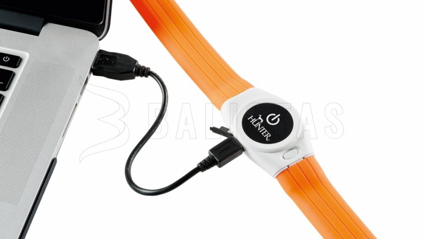 Hunter Yukon LED light-up collar 20-63cm orange