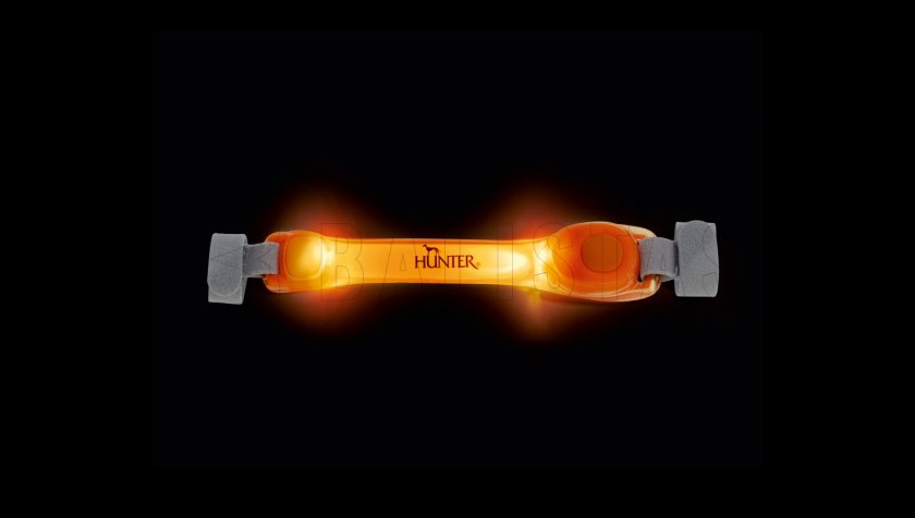 Hunter orange LED collar pendant