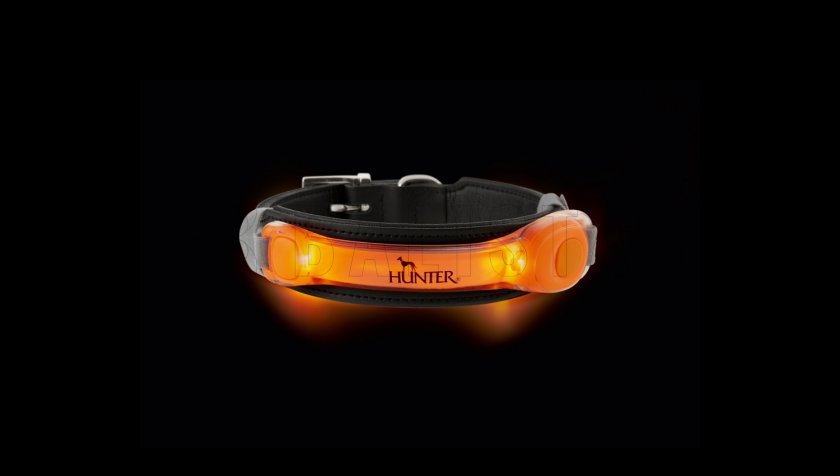Hunter orange LED collar pendant