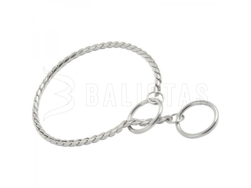 Chain collar DeLuxe silver, 70 cm