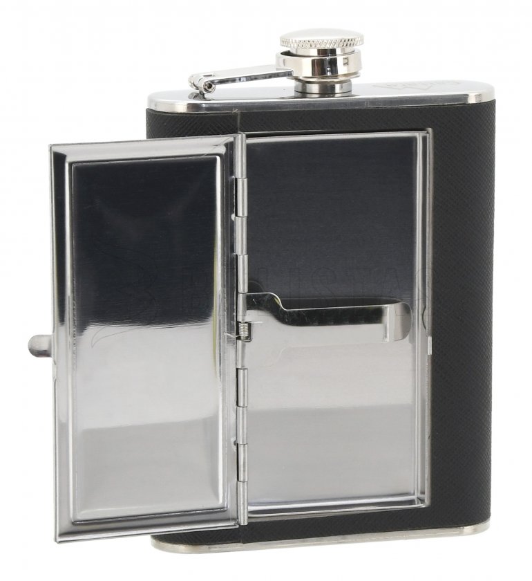 Cattara flask 175ml with cigar case