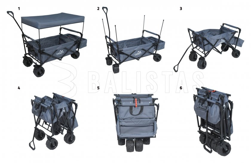 Camping trolley Cattara TROGIR ROOF folding