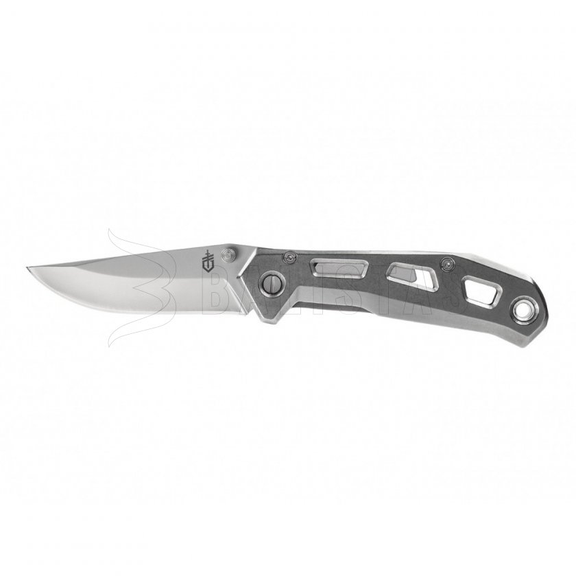 Gerber Set Knife Airlift Silver + Wallet Barbill Wallet Silver