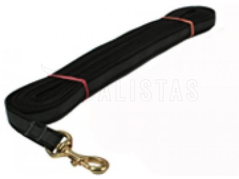 Tracking rope Dogtrace brass buckle 12mm, 10m black