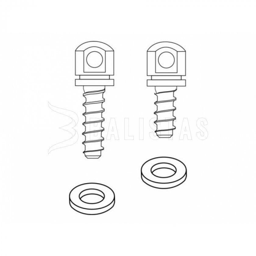 Outdoor Connection Swivel Base Set BO-4, Black