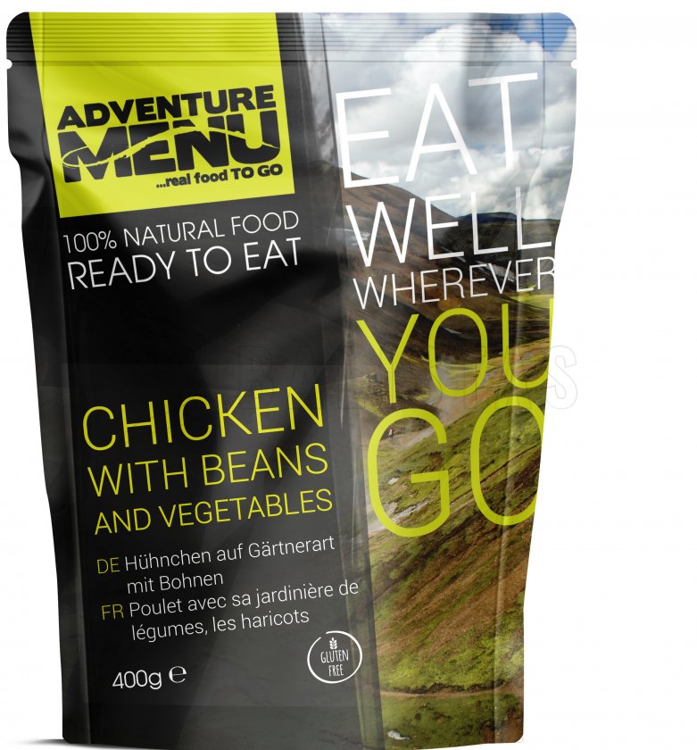 Garden-style chicken with beans Adventure Menu