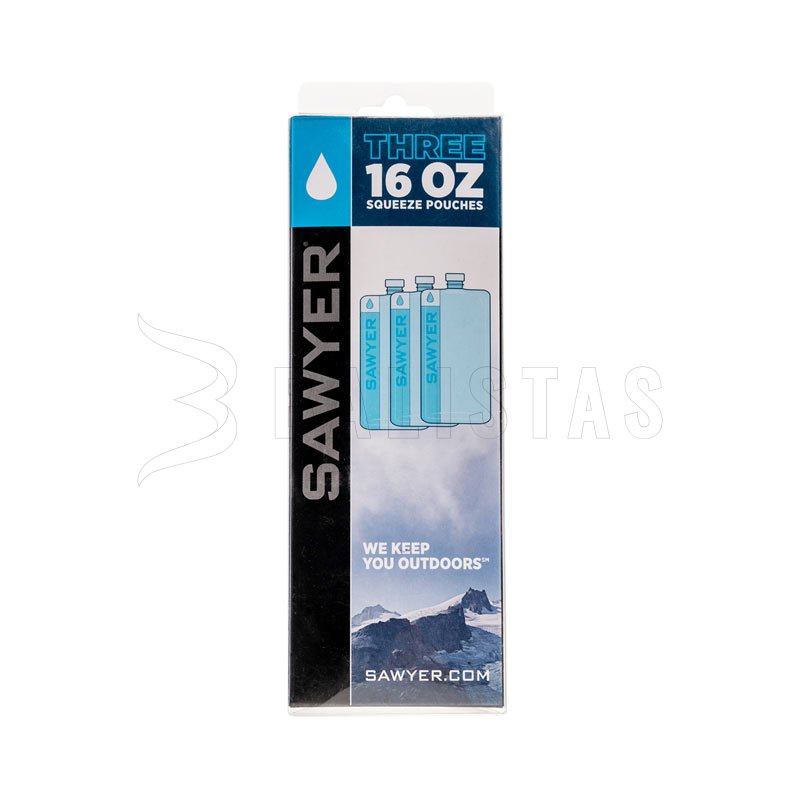 Sawyer 0,5l collapsible bottle - set of 3