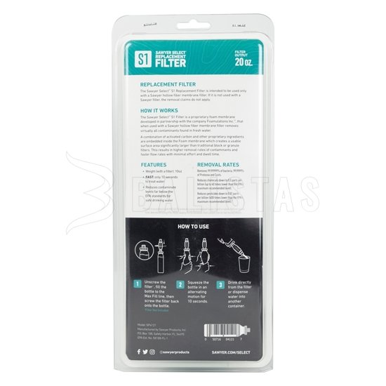 Sawyer S1 Foam Filter Bottle