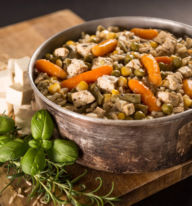 Vegetable risotto with tofu Adventure Menu