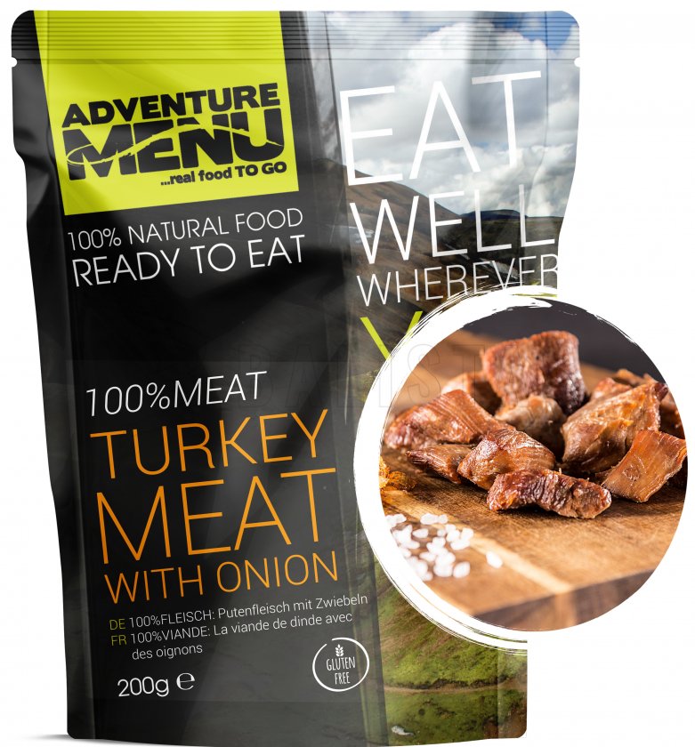 Turkey with onions Adventure Menu