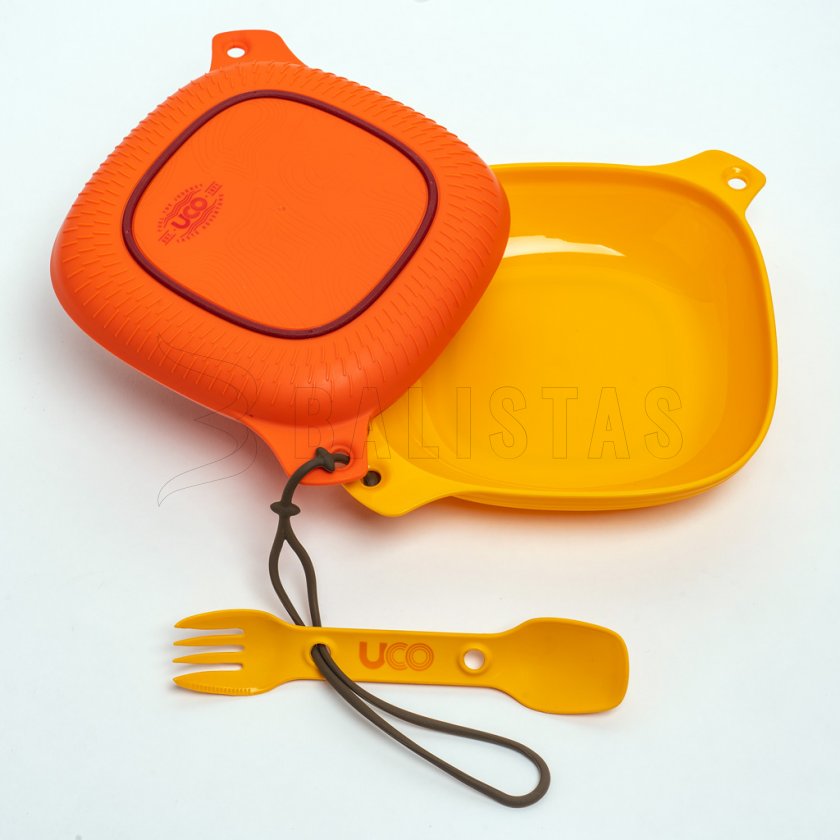 UCO Mess Kit 4-piece dining set orange