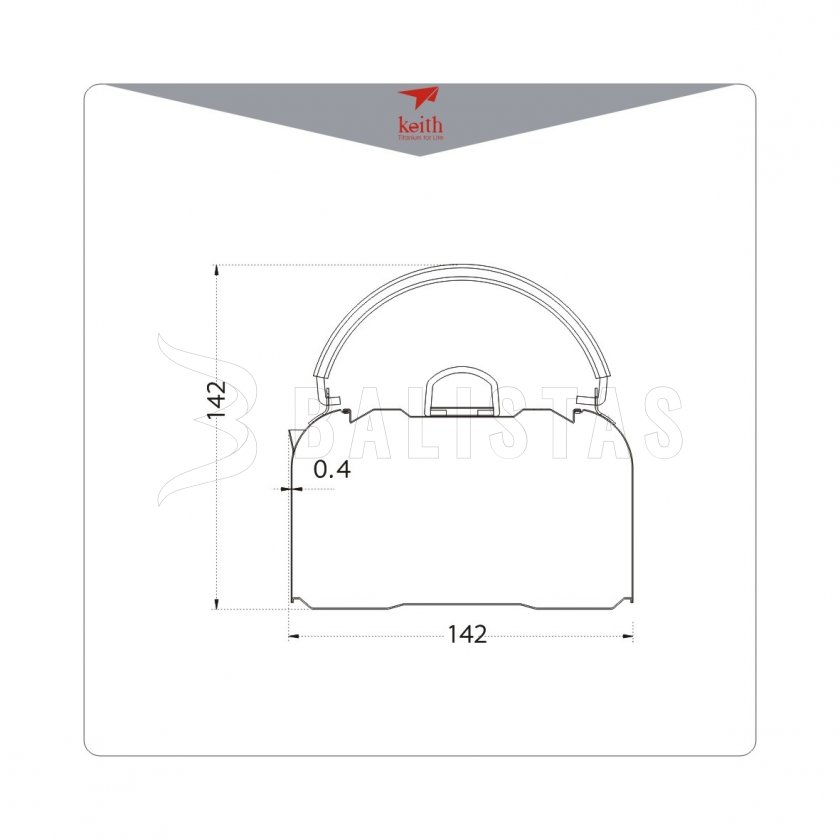 Titanium Keith Kettle 1l