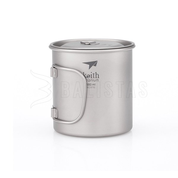 Titanium Keith mug with lid 550ml