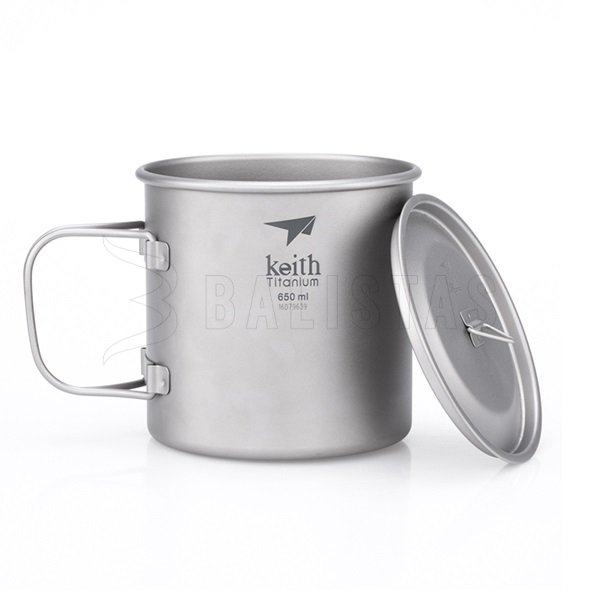 Titanium Keith mug with lid 650ml