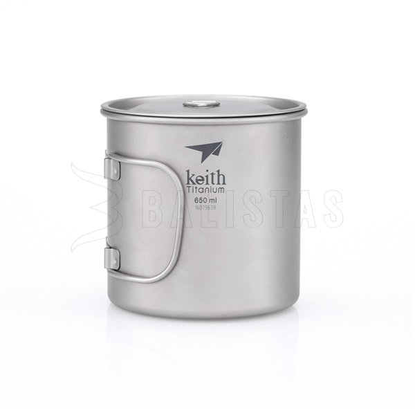 Titanium Keith mug with lid 650ml