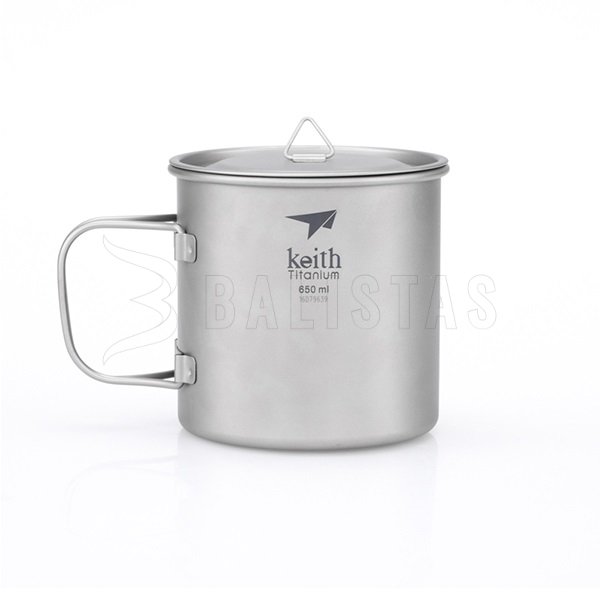 Titanium Keith mug with lid 650ml