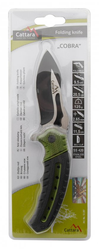 Cattara Cobra pocket knife green