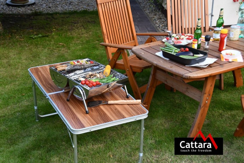 Charcoal table grill Cattara Double