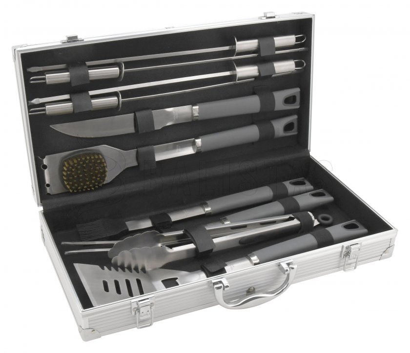 Grilling tools Cattara Grey Line set 11pcs