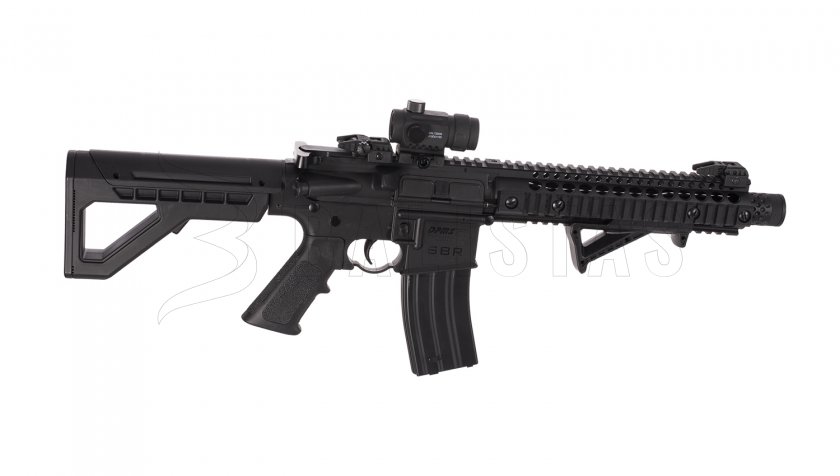 Crosman DPMS SBR Full Auto 4,5mm with Red Dot Sight