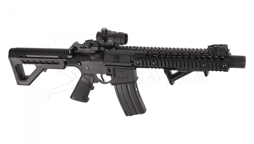 Crosman DPMS SBR Full Auto 4,5mm with Red Dot Sight