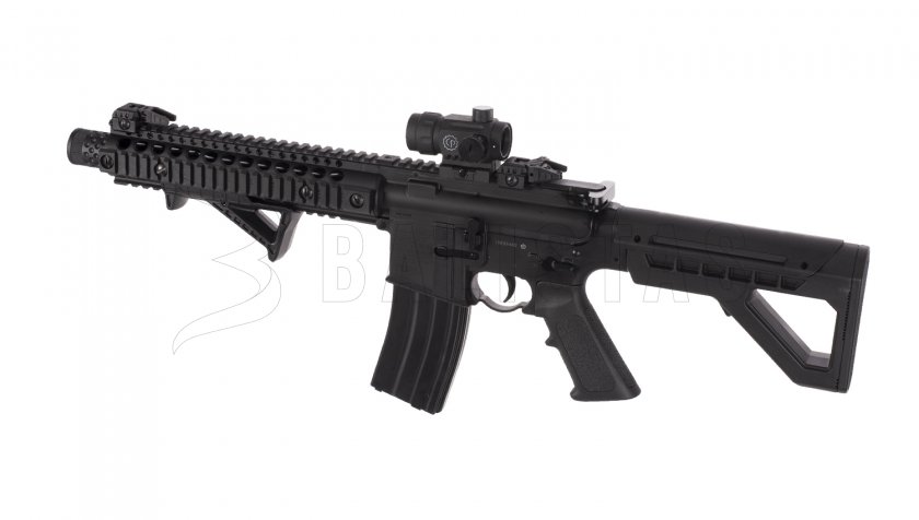 Crosman DPMS SBR Full Auto 4,5mm with Red Dot Sight