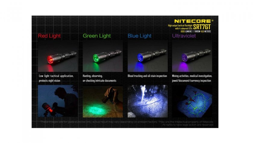 Tactical flashlight Nitecore SRT7GT
