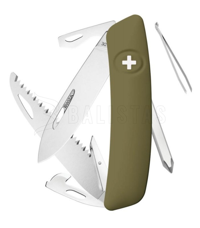 Swiss pocket knife Swiza D06 olive