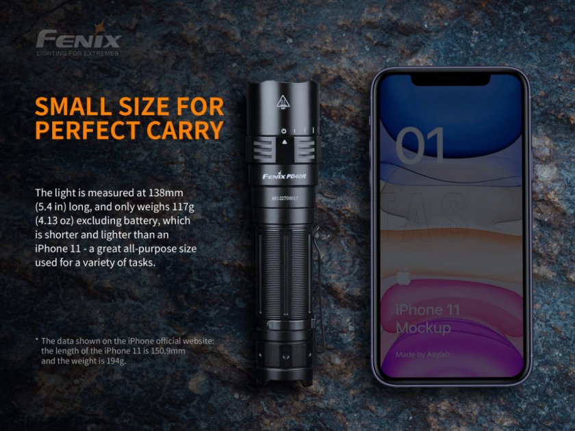 Flashlight Fenix PD40R V2.0