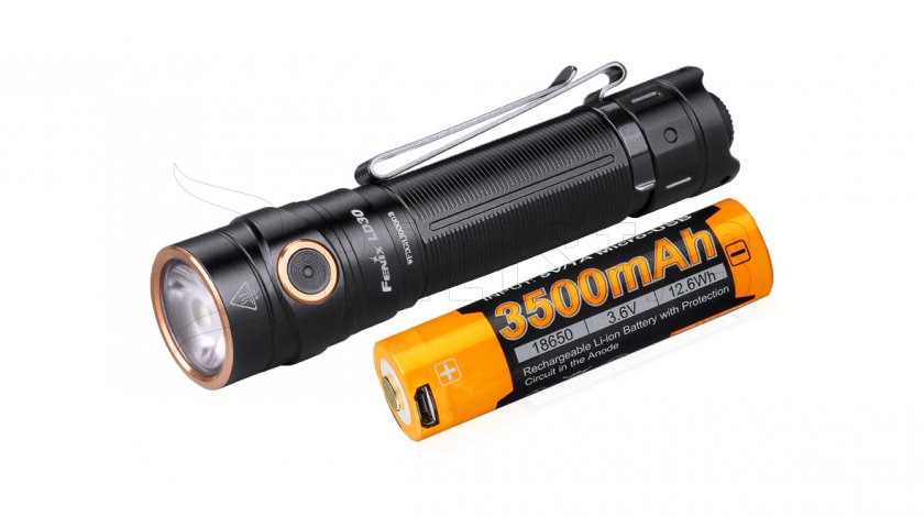 Flashlight Fenix LD30 + USB battery 3500 mAh