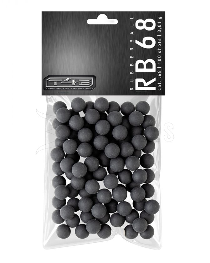 T4E Rubber Ball RB Prac-Series .68 100pcs
