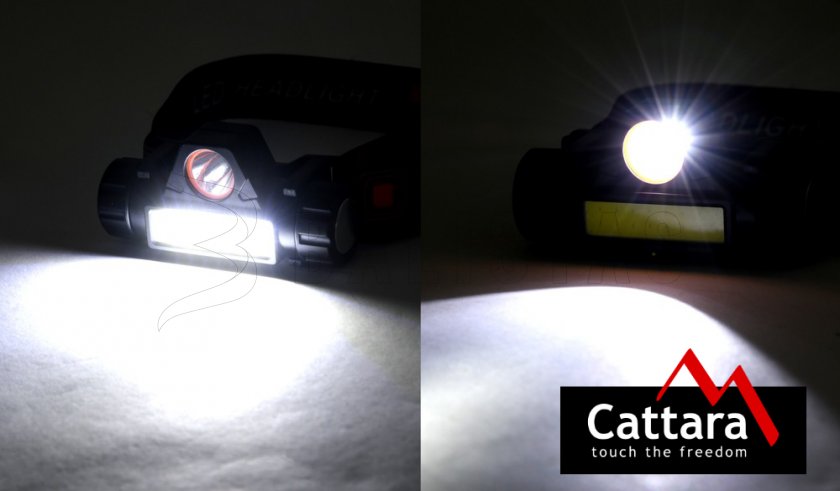 Cattara 120lm Rechargeable Headlamp