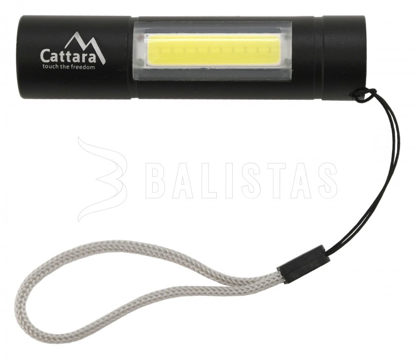Pocket LED flashlight Cattara 120lm rechargeable