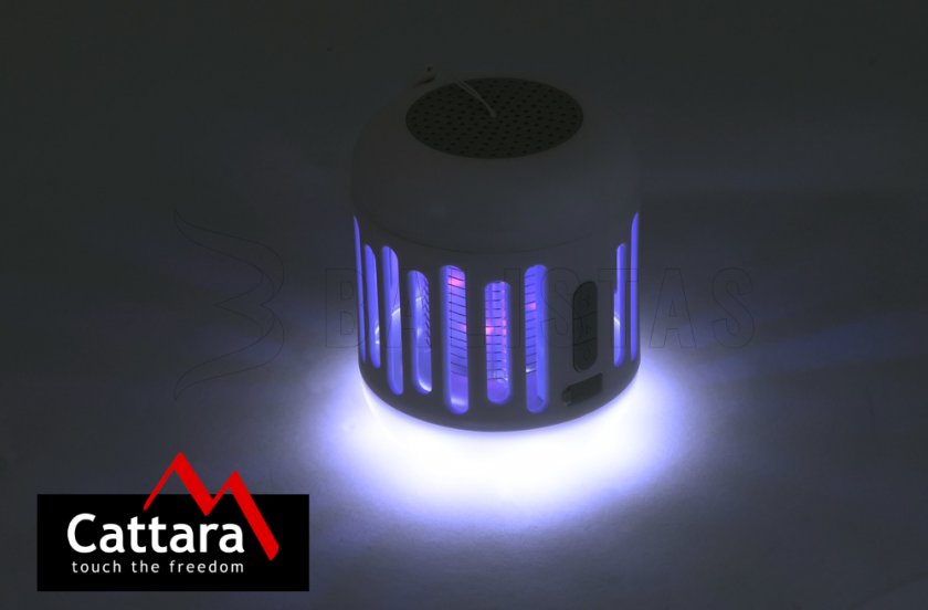 Flashlight MUSIC CAGE Bluetooth rechargeable + UV insect catcher