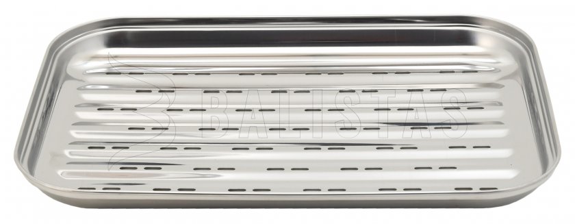 Stainless steel grill tray 34 x 24cm