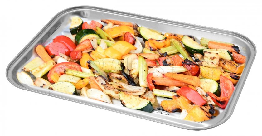 Stainless steel grill tray 34 x 24cm