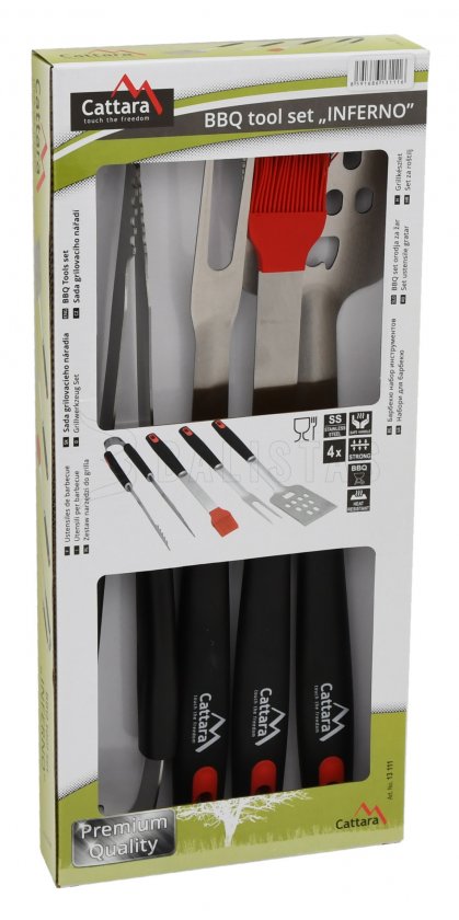Grilling tools INFERNO set of 4