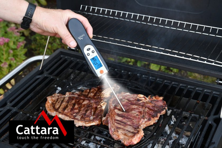 Digital folding grill thermometer