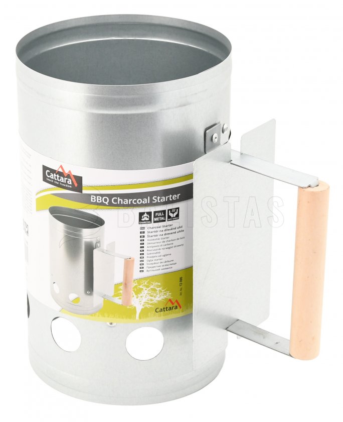 Starter for charcoal and briquettes