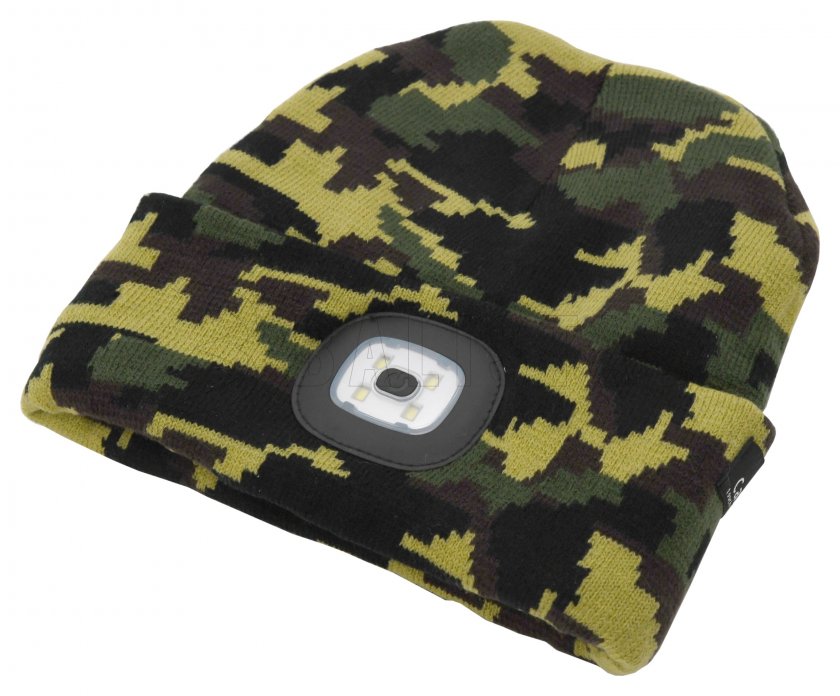 ARMY cap with LED flashlight USB rechargeable