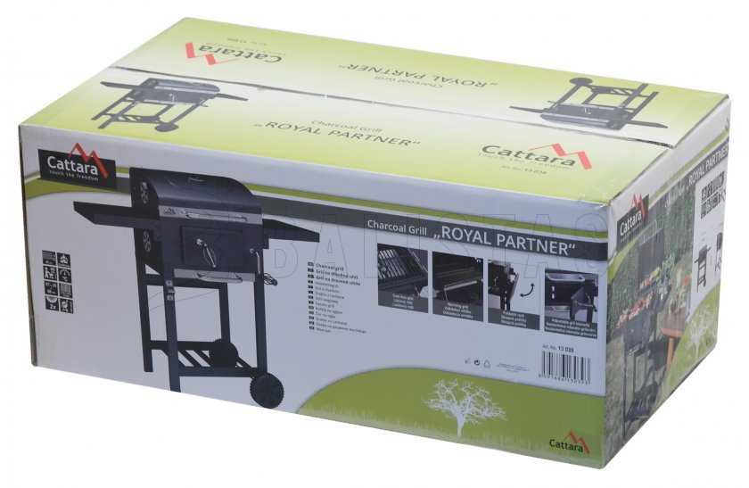 Charcoal grill ROYAL PARTNER cast iron grate