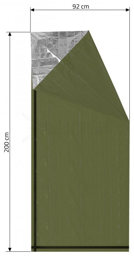 Isothermal film SOS green cylinder 200x92cm