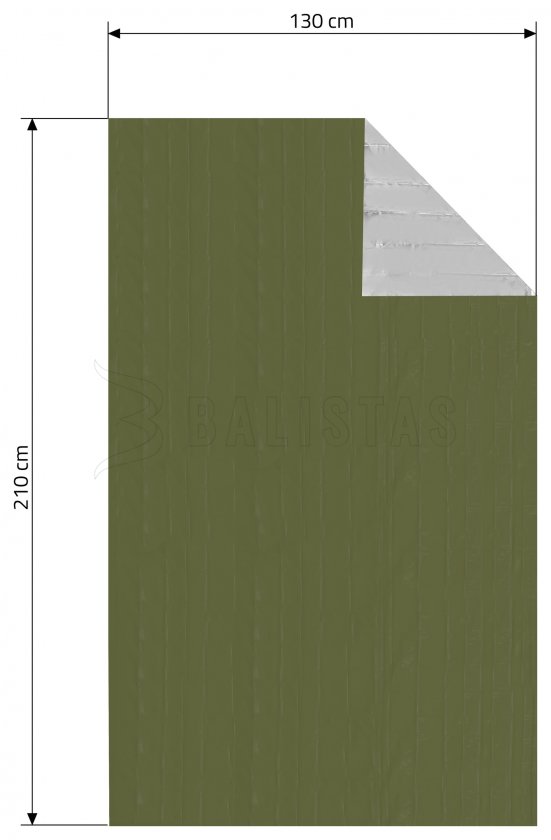 Isothermal film SOS green 210x130cm