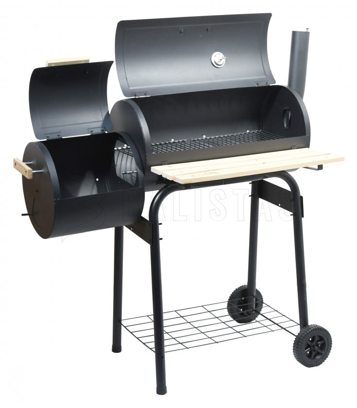 SMOKIE charcoal grill with smokebox