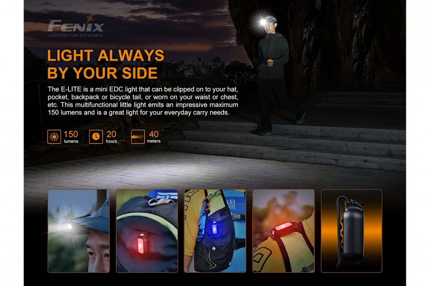 Rechargeable flashlight Fenix E-LITE 2