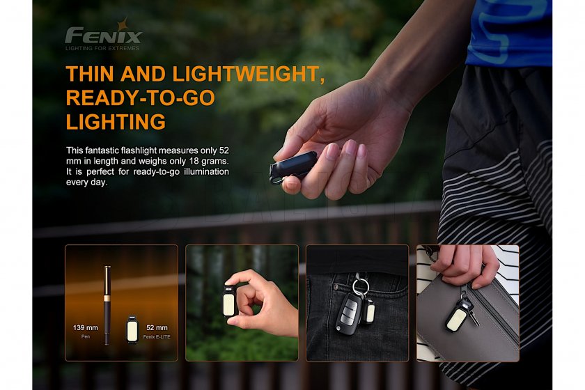 Rechargeable flashlight Fenix E-LITE 3