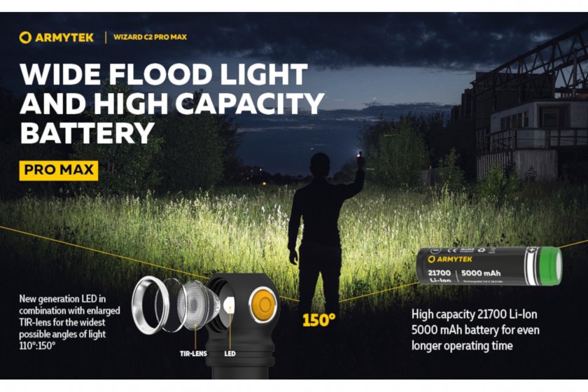 Čelovka Armytek Wizard C2 Pro MAX 6