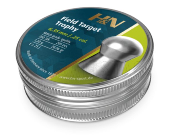 H&N Field Target Trophy 6.35mm/.25 1.30g/20.06gr