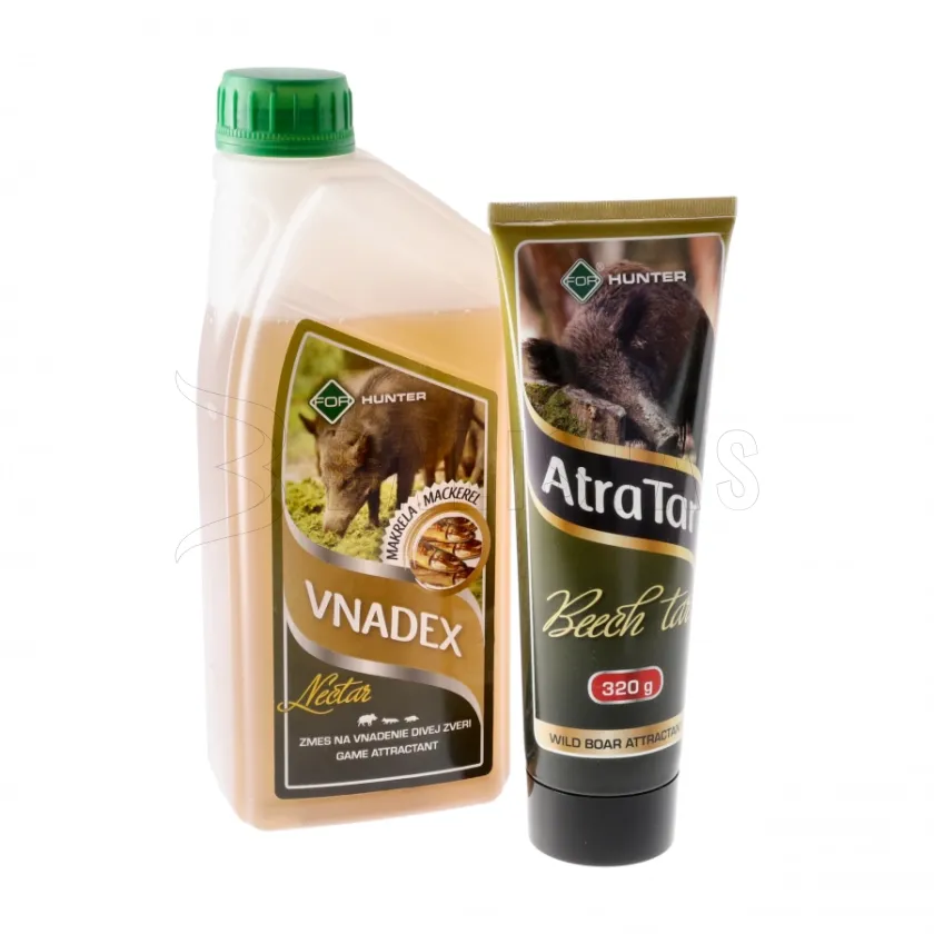 Attractant Vnadex Nectar 1 kg Smoked Mackerel + 320 g Beech Tar AtraTar